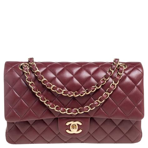 chanel red plaid bag